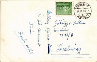 1954 Tengelic, Kölesd-Tengelic; M.D.P. helyiség, gyógyszertár, Petőfi TSZ iroda. photo (non PC) (EB)