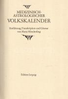 (Medizinisch-Astrologisches Volkskalender.) [15. század második végéről származó, német nyelvű, illu...