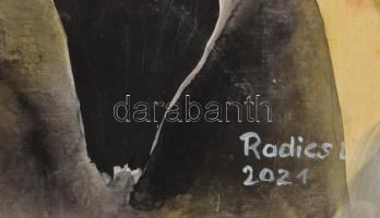 Radics L jelzéssel: József Attila. Olaj, farost. 71,5×57 cm