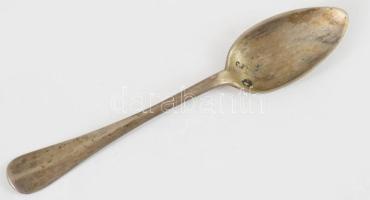 Ezüst (Ag) kanál, h: 10,5 cm, jelzett, nettó 10,8g
