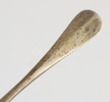 Ezüst (Ag) kanál, h: 10,5 cm, jelzett, nettó 10,8g