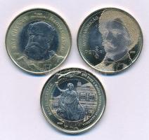 2023. 200Ft "Petőfi" + 2024. 200Ft "Batthyány" + 2025. 200Ft "Magyar Tudományos Akadémia (MTA)" T:UNC