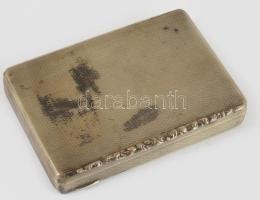 Ezüst (Ag) dobozka, jelzett, 5,5x8 cm, nettó 54g