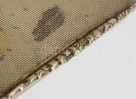 Ezüst (Ag) dobozka, jelzett, 5,5x8 cm, nettó 54g