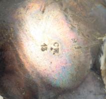 Ezüst (Ag) fűszertartó, üvegbetét nélkül, jelzett, nettó 18g