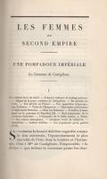 Loliée, Frédéric: 
Les femmes du Second Empire. Tome I-II. [Teljes mű két kötetben.]
Paris, (1927)...