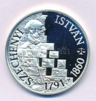 1991. 500Ft Ag "Széchenyi István" kapszulában, tanúsítvánnyal (28g/0,900/40mm) T:PP