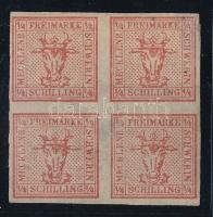 Német államok - Mecklenburg-Schwerin 1856 Mi 1 ritka darab (Mi EUR 200.-)