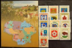 Litvánia gyűjtemény sok újdonsággal, köztük Közép-Litvánia is, egy A/4-es és egy kicsi berakóban + ö...