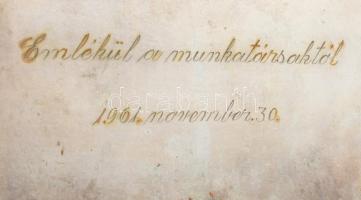 Tevan Margit díszdoboz, jelzett, 10x15 cm