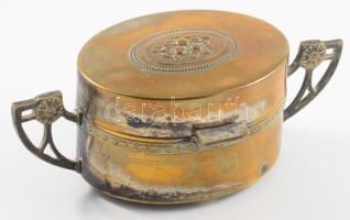 Tevan Margit díszdoboz, jelzett, 10x15 cm