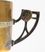 Tevan Margit díszdoboz, jelzett, 10x15 cm