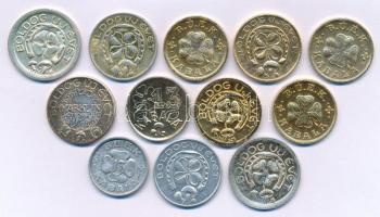 12db-os újévi "BÚÉK szerencsepénz" zseton tétel T:vegyes