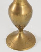 Régi keleti réz pipa, m: 16 cm