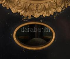 Keretóra XIX. sz. ingajáratos, negyedütős szerkezet, Működik, de mutatók hiányoznak, felzúzó kulccsa...