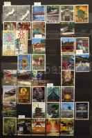 Japán gyűjtemény, benne nagyon szép modern anyag, sok ezer különféle bélyeg a 2010-es évekig, 6 db A...