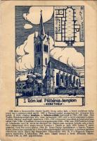Keszthely, Római katolikus plébániatemplom. Dr. Darnay (Dornyay) Béla "Honismertető" c. képeslevelezőlap sorozata 35. sz. Helikon nyomda, Keszthely s: Félegyházy (EB)