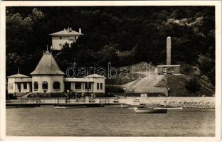 Tihany, Hajóállomás a Darányi emlékművel
