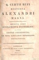Rufus, Quintus Curtius: 
Historia Alexandri Magni. Adiecta sunt Supplementa Freinshemii. Editio ste...