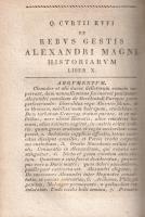 Rufus, Quintus Curtius: 
Historia Alexandri Magni. Adiecta sunt Supplementa Freinshemii. Editio ste...