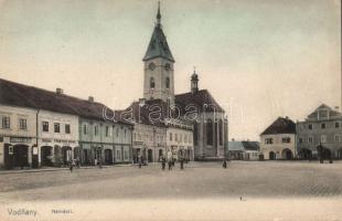 Vodnany square with the fur shop of Frantisek Urchs