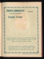 1931 Török házassági anyakönyvi kivonat magyar házaspár részére, fényképes // 1931 Turkish marriage ...