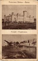 1918 Pomorzany (Szczecin, Stettin); Rathaus, Vorstadt. verlag Chaim Juda Horowitz / Ratusz, Przedmiescie / town hall, street + "Tábori postahivatal 105" "K.u.k. Infanterie-Divisionssanitätsanstalt No. 32. Feldpostamt No. 105." (EB)