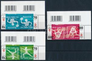 2008 Olimpia XIII. - Peking sor fordított állású ívsarki párokban, a széleken olimpiai logóval, ívszéli vonalkódokkal