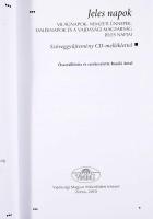 Bozóki Antal (szerk.): Jeles napok. Világnapok, nemzeti ünnepek, emléknapok és a vajdasági magyarság jeles napjai. Szöveggyűjtemény CD-melléklettel. Zenta, 2010, Vajdasági Magyar Művelődési Intézet. Megjelent 500 példányban. Kiadói kartonált kötés, jó állapotban.