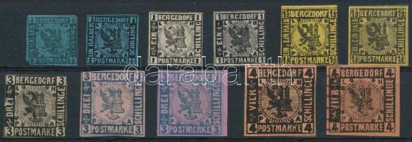 Ónémet államok - Bergedorf 1861 Mi 1-5 garancia nélkül (Mi EUR 150.-)