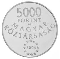 2004. 5000Ft Ag "Magyarország az Európai Unió tagja" kapszulában (31.46g/0,925/38.6 mm) T:PP