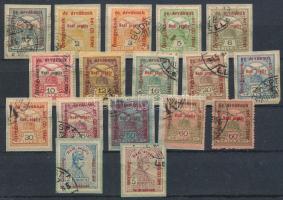 1914 Hadisegély (II.) sor 17 érték, 1K nélkül (12.200)