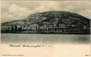 1901 Badacsony. Schmidt Edgar kiadása (apró szakadás / tiny tear)