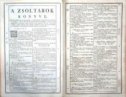 Szent Biblia, mellyet az egész kereszténységben bé-vött régi deák bötűből, magyarra forditott a'...