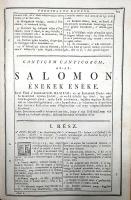 Szent Biblia, mellyet az egész kereszténységben bé-vött régi deák bötűből, magyarra forditott a'...