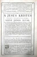 Szent Biblia, mellyet az egész kereszténységben bé-vött régi deák bötűből, magyarra forditott a'...