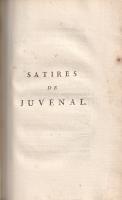 Juvenalis, Decimus Iunius: 
Satires de Juvénal. Traduites par M. Dusaulx. [Teljes mű két kötetbe kö...