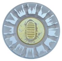 DN "A keresztény Európa 2000 éve" aranyozott Ag emlékérem kapszulában, tanúsítvánnyal (31,...