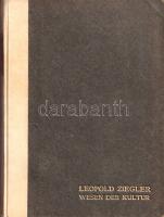 Ziegler, Leopold: 
Das Wesen der Kultur.
[Lipcse] Leipzig, 1903. Eugen Diederichs Verlag. [6] + 19...