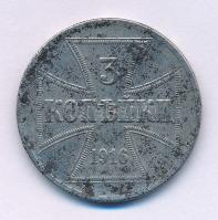 Német Birodalom / I.Világháború / Keleti Főparancsnokság 1916A 3k Fe T:XF,VF German Empire / WWI / German Military Commander of the East 1916A 3 Kopek C:XF,VF