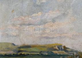 Gerstenberger Mátyás 1888-?): Itatás. Olaj, vászon. Jelezve balra lent. Dekoratív fakeretben. 40x50 ...