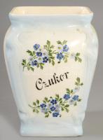 Fajansz cukor tartó edény fedő nélkül 17 cm