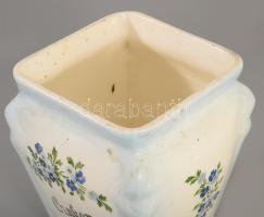 Fajansz cukor tartó edény fedő nélkül 17 cm