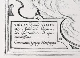 Jelzés nélkül: Dotis (Tata), régi metszet után készült modern szitanyomat, papír, 33x45 cm