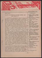 1986 AB Hírmondó c. szamizdat kiadvány 4. évf. 22. száma, 1986. augusztus-szeptember, 106 p.
