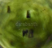 1880-1910 Rudolf Ditmar Znaim szőlőmintás 6 személyes szőlőkínáló készlet, talpas kínáló m: 14 cm és...