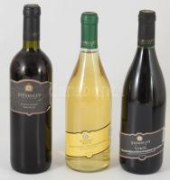 2008-2015 Szeremley Badacsonyi Bakator (12,5%, 2008), Badacsonyi Vörös (2014-2015, 13%), Badacsonyi Olaszrizling (12%, 2015), bontatlan palack száraz badacsonyi vörösborok és fehérborok, pincében, szakszerűen tárolt, 0,75lx3