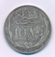 Egyiptom 1917. 10p Ag T:VF patina Egypt 1917. 10 Piastres Ag C:VF patina Krause KM#319