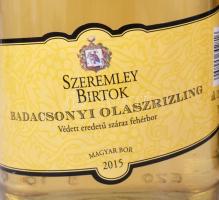 2008-2015 Szeremley Badacsonyi Bakator (12,5%, 2008), Badacsonyi Vörös (2014-2015, 13%), Badacsonyi ...