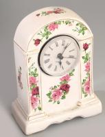 Vintage fajansz óratest, m: 16,5 cm